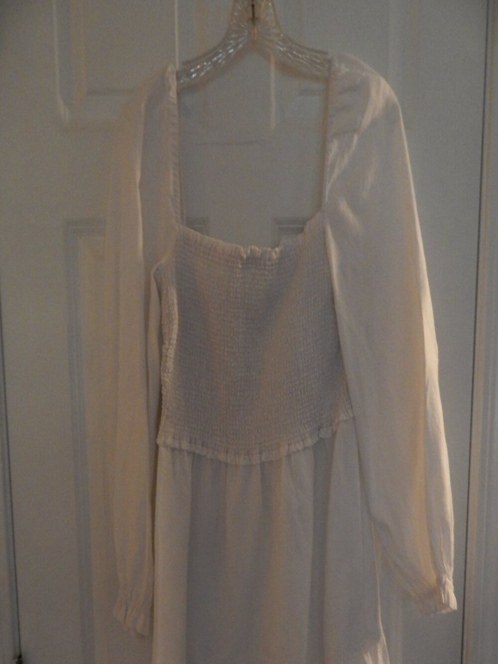 Wilfred white cotton dress, size L.